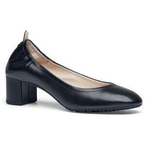 Cole Haan Addalie Pump Slip Resistant 2" Block Heel in Black Leather Womens 8.5B
